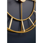 Kent 60cm Dia Large Gold Finish Metal Wall Clock