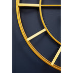 Kent 60cm Dia Large Gold Finish Metal Wall Clock