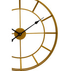 Kent 60cm Dia Large Gold Finish Metal Wall Clock