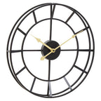 Kent 40cm Dia Small Black Finish Metal Wall Clock