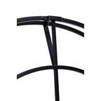 Kent 60cm Dia Large Black Finish Metal Wall Clock