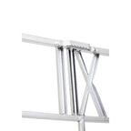 Large Silver Finish Square Wall Clock | Kent