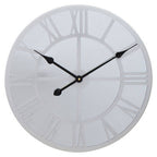 Kent 50cm Dia Silver Mirrored Wall Clock