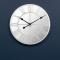 Kent 50cm Dia Silver Mirrored Wall Clock
