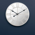 Kent 50cm Dia Silver Mirrored Wall Clock