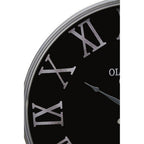 Kent 60cm Dia Black and Silver Wall Clock