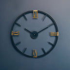 Kent 70cm Dia Round Black Metal Wall Clock