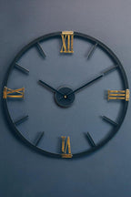 Kent 70cm Dia Round Black Metal Wall Clock