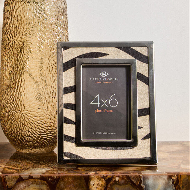 Kensington Townhouse 4in x 6in Zebra Design Photo Frame