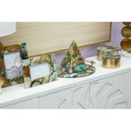 Bowerbird Small Green Agate 4In X 6In Photo Frame