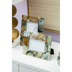 Bowerbird Small Green Agate 4In X 6In Photo Frame