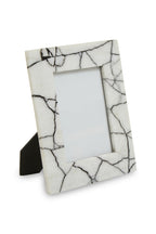 White and Black Marble 5In X 7In Large Photo Frame | Marmara