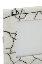 White and Black Marble 5In X 7In Large Photo Frame | Marmara