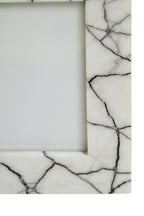White and Black Marble 5In X 7In Large Photo Frame | Marmara