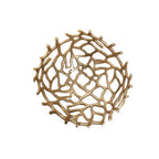 Small Gold Finish Coral Effect Bowl | Prato