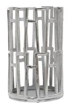 Small Silver Finish Candle Holder | Delphi