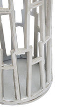 Small Silver Finish Candle Holder | Delphi