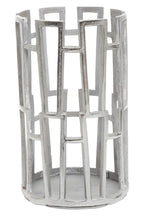 Large Silver Finish Candle Holder | Delphi