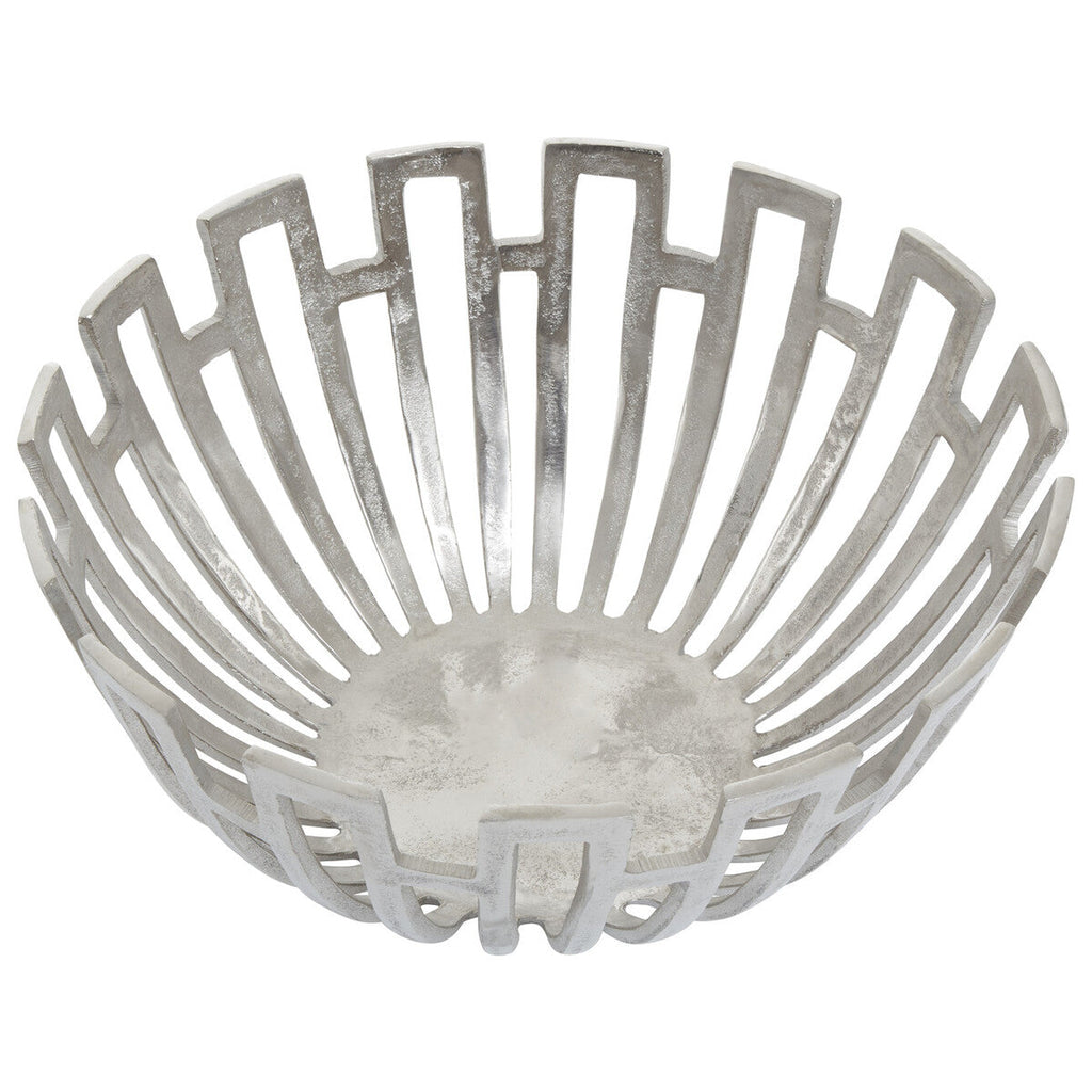 Large Silver Finish Bowl | Delphi