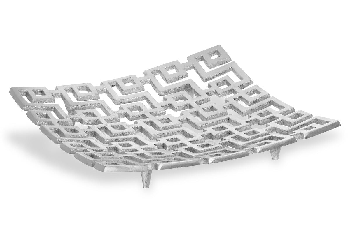 Small Plate in Silver Finish | Delphi