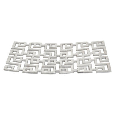 Large Plate in Silver Finish | Delphi