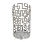 Small Candle Holder in Silver Finish | Delphi