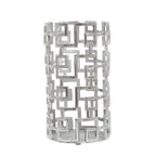 Small Candle Holder in Silver Finish | Delphi