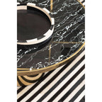 Black and White Round Tray | Ezra