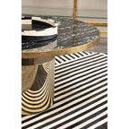 Black and White Round Tray | Ezra