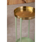 Green and Gold Two Tiered Plant Stand | Sabia