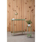 Green and Gold Two Tiered Plant Stand | Sabia