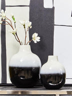Small Black and White Ombre Vase | Ramus