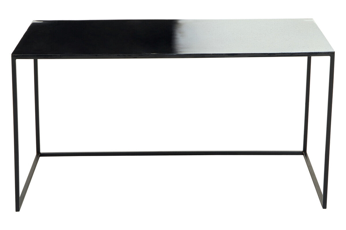 Three Piece Black and White Ombre Coffee Table Set with Slim Metal Frame | Ramus