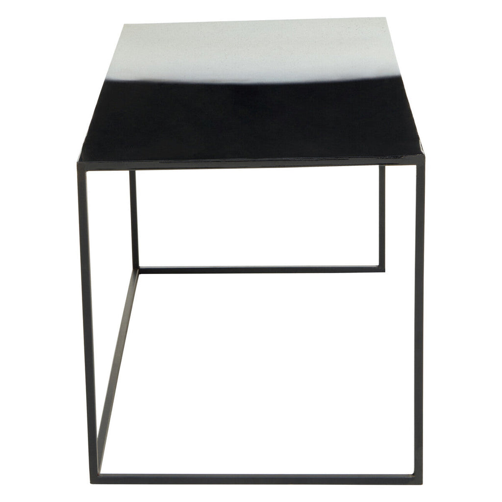Three Piece Black and White Ombre Coffee Table Set with Slim Metal Frame | Ramus