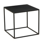 Three Piece Black and White Ombre Coffee Table Set with Slim Metal Frame | Ramus