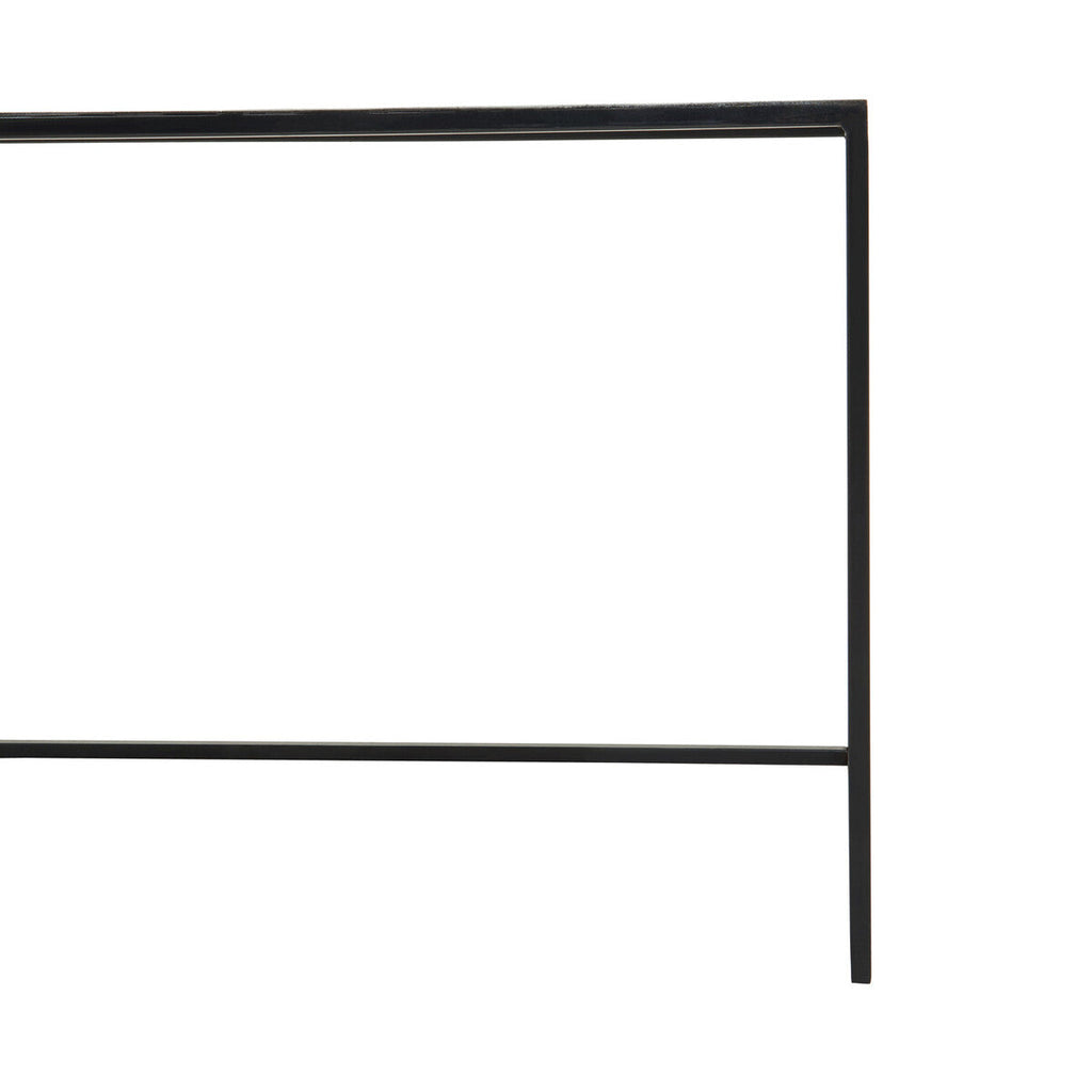 Three Piece Black and White Ombre Coffee Table Set with Slim Metal Frame | Ramus