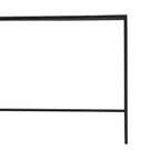 Three Piece Black and White Ombre Coffee Table Set with Slim Metal Frame | Ramus