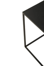 Three Piece Black and White Ombre Coffee Table Set with Slim Metal Frame | Ramus