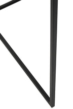 Three Piece Black and White Ombre Coffee Table Set with Slim Metal Frame | Ramus