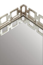 Square Nickel Finish Mirror Tray | Rhoda