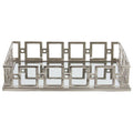 Rectangle Nickel Finish Mirror Tray | Rhoda