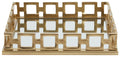 Square Gold Mirror Tray | Rhoda