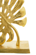Lena Gold Finish Monstera Leaf Sculpture | Prato
