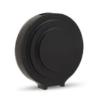 Round Matt Black Finish Vase | Hapax