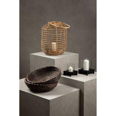 Small Matt Black Finish Candle Holder | Hapax