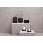 Large Matt Black Finish Candle Holder | Hapax