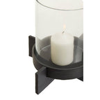 Large Matt Black Finish Candle Holder | Hapax