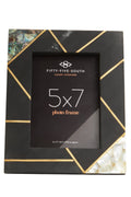 Oriana 5In X 7In Mother of Pearl and Gold Inlay Large Photo Frame