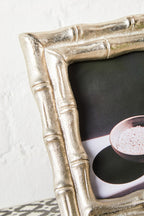 Hiba Silver Finish Bamboo Effect 4In X 6In Photo Frame