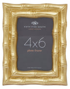 Gold Finish Bamboo Effect Photo Frame 4x6in | Hiba